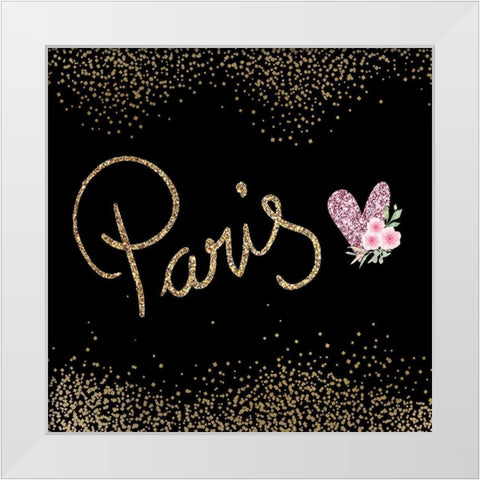 Paris 2 White Modern Wood Framed Art Print by Allen, Kimberly
