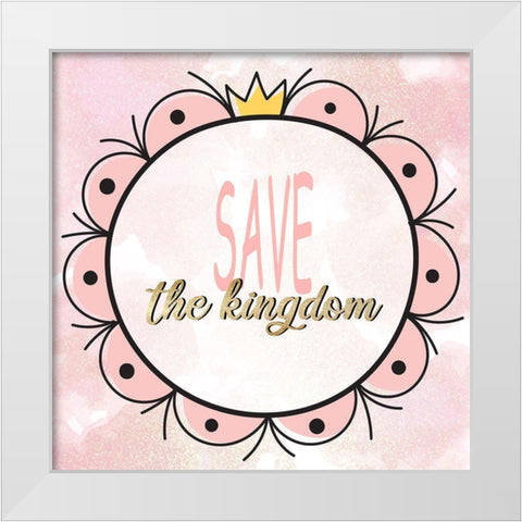 Mirror Mirror 3 White Modern Wood Framed Art Print by Allen, Kimberly