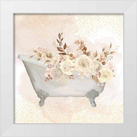 Wash Soak Relax 2 Fall White Modern Wood Framed Art Print by Allen, Kimberly