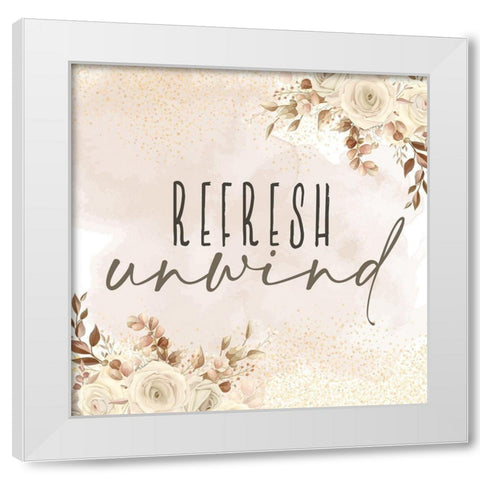 Wash Soak Relax 3 Fall White Modern Wood Framed Art Print by Allen, Kimberly