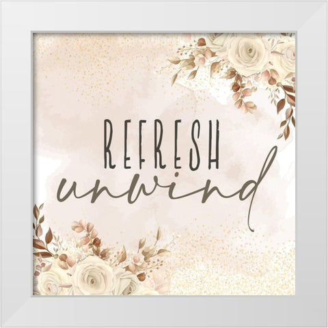 Wash Soak Relax 3 Fall White Modern Wood Framed Art Print by Allen, Kimberly
