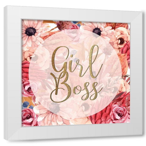 Girl Boss Fall 3 White Modern Wood Framed Art Print by Allen, Kimberly