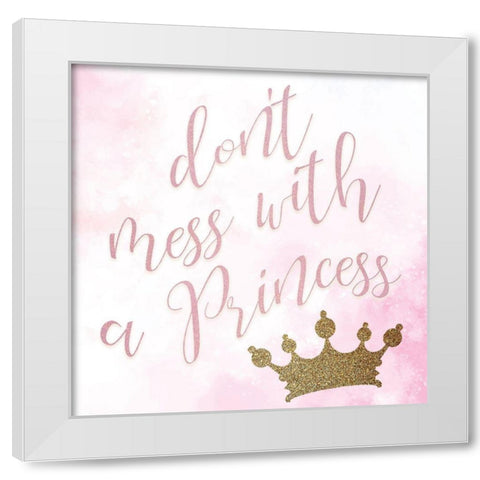 Princess Crown 2 White Modern Wood Framed Art Print by Allen, Kimberly