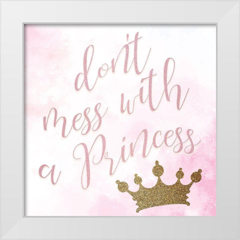 Princess Crown 2 White Modern Wood Framed Art Print by Allen, Kimberly