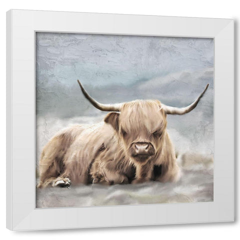 Highland White Modern Wood Framed Art Print by Allen, Kimberly