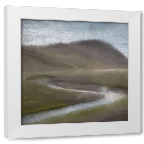 Mountain Stream White Modern Wood Framed Art Print by Allen, Kimberly