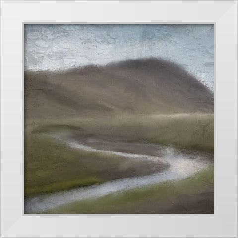 Mountain Stream White Modern Wood Framed Art Print by Allen, Kimberly