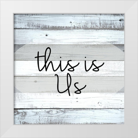 This Is White Modern Wood Framed Art Print by Allen, Kimberly