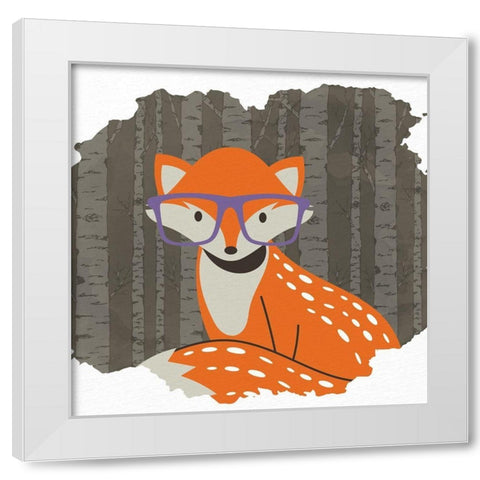 Forest Fun 1 White Modern Wood Framed Art Print by Allen, Kimberly