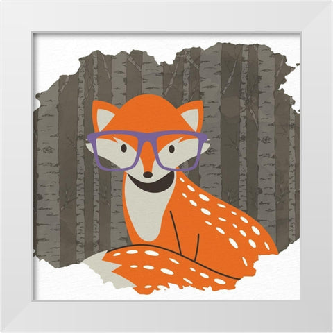 Forest Fun 1 White Modern Wood Framed Art Print by Allen, Kimberly