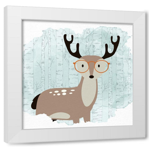 Forest Fun 2 White Modern Wood Framed Art Print by Allen, Kimberly