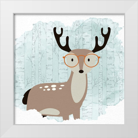 Forest Fun 2 White Modern Wood Framed Art Print by Allen, Kimberly