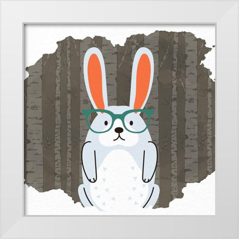 Forest Fun 3 White Modern Wood Framed Art Print by Allen, Kimberly