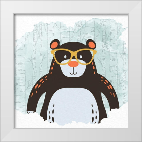 Forest Fun 4 White Modern Wood Framed Art Print by Allen, Kimberly