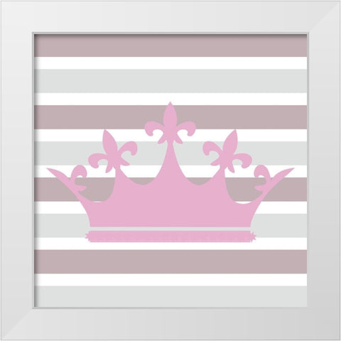 Fairytale Princess 4 White Modern Wood Framed Art Print by Allen, Kimberly