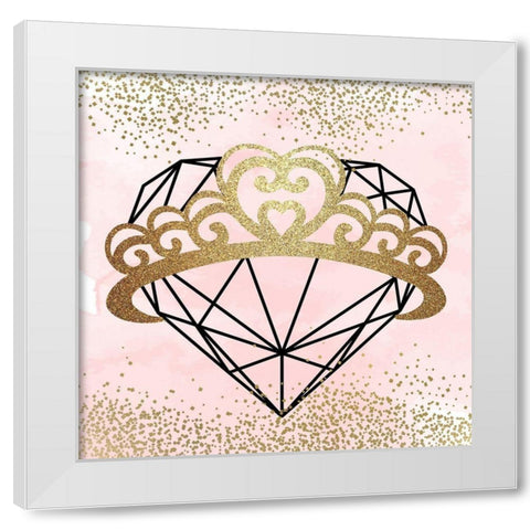 Little Princess Pink 2 White Modern Wood Framed Art Print by Allen, Kimberly