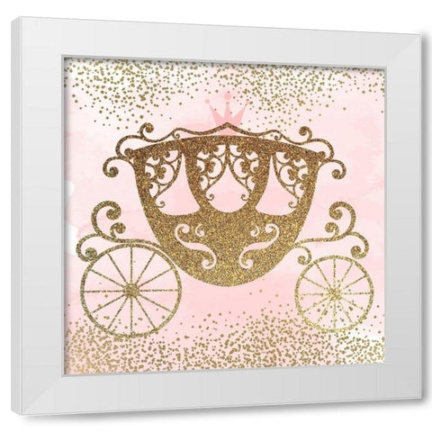 Little Princess Pink 3. White Modern Wood Framed Art Print by Allen, Kimberly