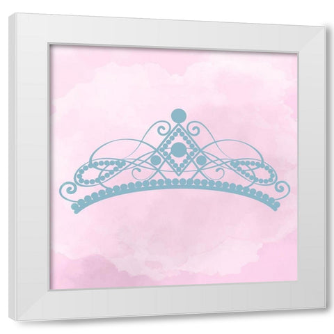 Princess Crown 1 White Modern Wood Framed Art Print by Allen, Kimberly