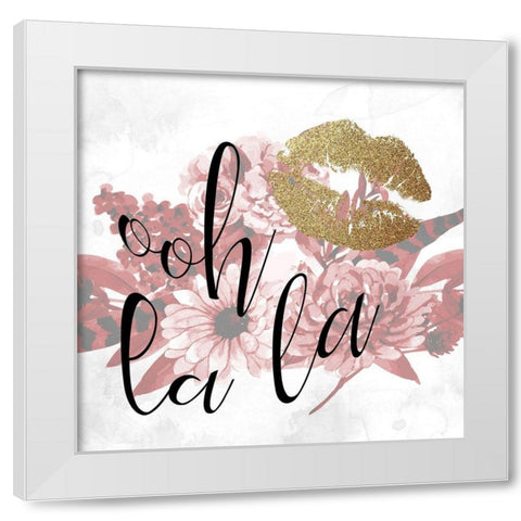 Paris Fall Blooms 3 v2 White Modern Wood Framed Art Print by Allen, Kimberly