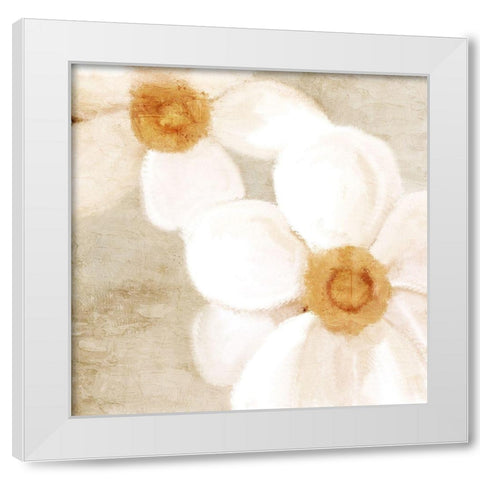 Warm Floral 2 White Modern Wood Framed Art Print by Allen, Kimberly