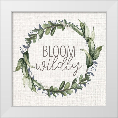 Live Simply Bloom 2 White Modern Wood Framed Art Print by Allen, Kimberly