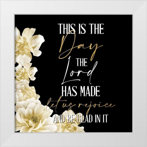 He Will Take Care 1 Square White Modern Wood Framed Art Print by Allen, Kimberly