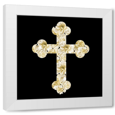 He Will Take Care 2 Square White Modern Wood Framed Art Print by Allen, Kimberly