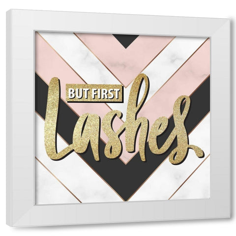 Lashes 1 White Modern Wood Framed Art Print by Allen, Kimberly