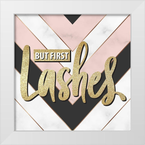 Lashes 1 White Modern Wood Framed Art Print by Allen, Kimberly