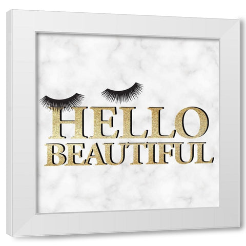 Lashes 2 White Modern Wood Framed Art Print by Allen, Kimberly