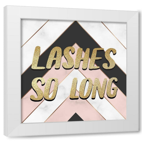 Lashes 3 White Modern Wood Framed Art Print by Allen, Kimberly
