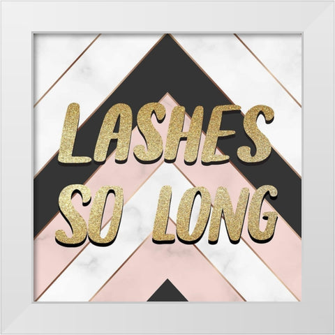 Lashes 3 White Modern Wood Framed Art Print by Allen, Kimberly