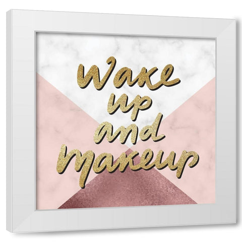 Wake Up And 1 White Modern Wood Framed Art Print by Allen, Kimberly