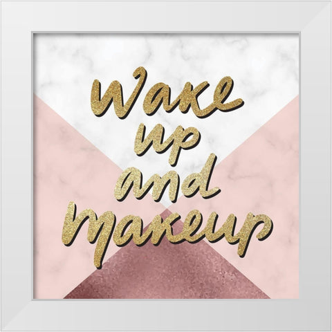 Wake Up And 1 White Modern Wood Framed Art Print by Allen, Kimberly