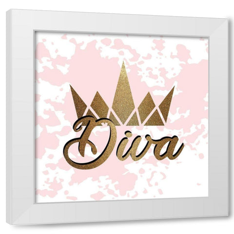 Hello Diva 2 White Modern Wood Framed Art Print by Allen, Kimberly