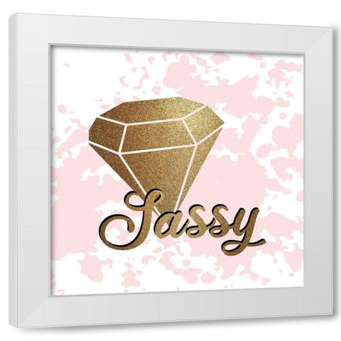 Hello Diva 3 White Modern Wood Framed Art Print by Allen, Kimberly