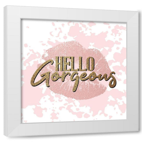 Hello Diva 4 White Modern Wood Framed Art Print by Allen, Kimberly