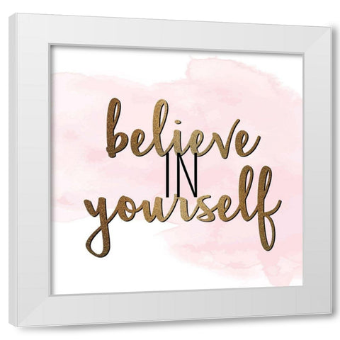 She Believed 4 White Modern Wood Framed Art Print by Allen, Kimberly