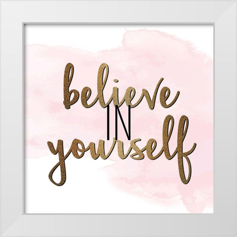 She Believed 4 White Modern Wood Framed Art Print by Allen, Kimberly