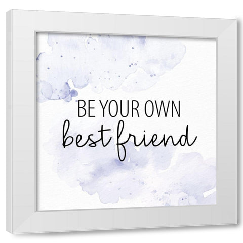 Bestfriend White Modern Wood Framed Art Print by Allen, Kimberly