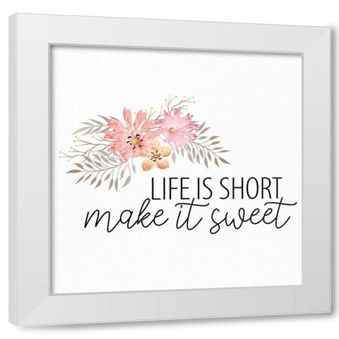 Short White Modern Wood Framed Art Print by Allen, Kimberly