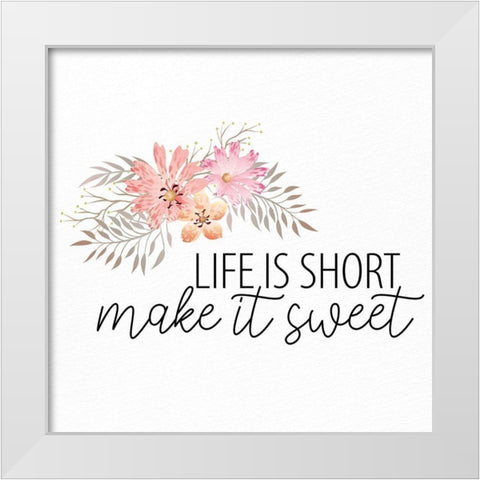 Short White Modern Wood Framed Art Print by Allen, Kimberly