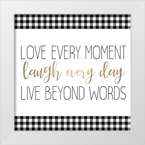 Little Moments 4 White Modern Wood Framed Art Print by Allen, Kimberly