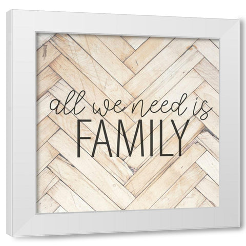 All We Need White Modern Wood Framed Art Print by Allen, Kimberly