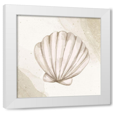 Calming Shell 2 White Modern Wood Framed Art Print by Allen, Kimberly