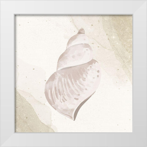 Calming Shell 4 White Modern Wood Framed Art Print by Allen, Kimberly