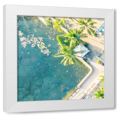 From the Top 1 White Modern Wood Framed Art Print by Allen, Kimberly
