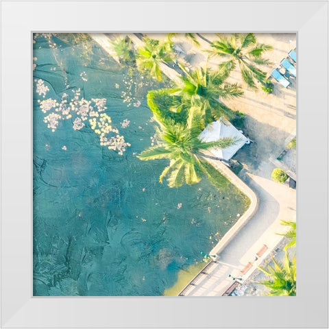 From the Top 1 White Modern Wood Framed Art Print by Allen, Kimberly