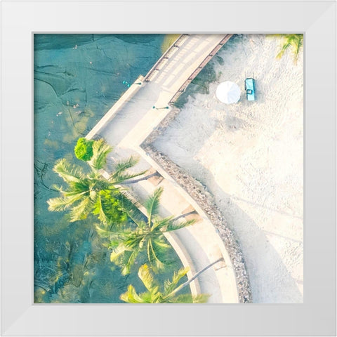 From the Top 3 White Modern Wood Framed Art Print by Allen, Kimberly