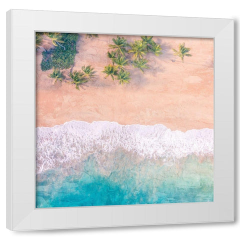 Pink Sands White Modern Wood Framed Art Print by Allen, Kimberly